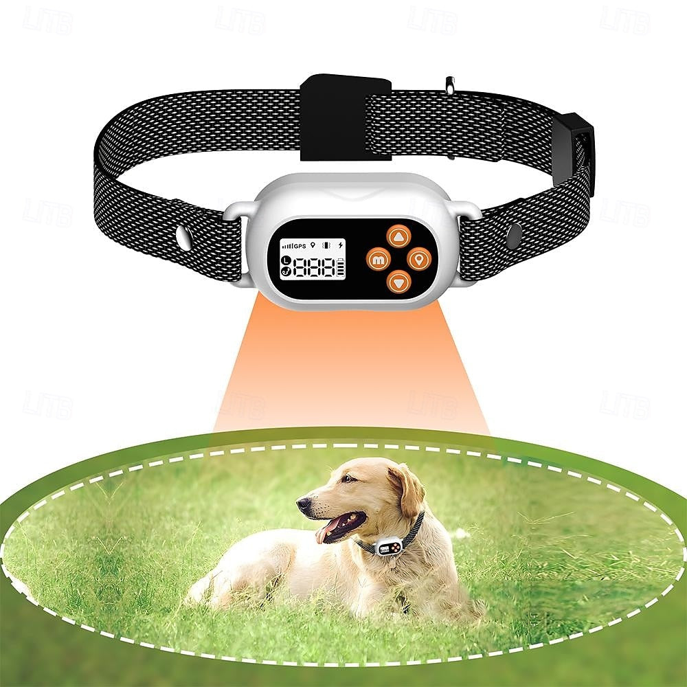 Clôture sans fil pour chien Portable Léger Durable Plastique Noir 1 PC